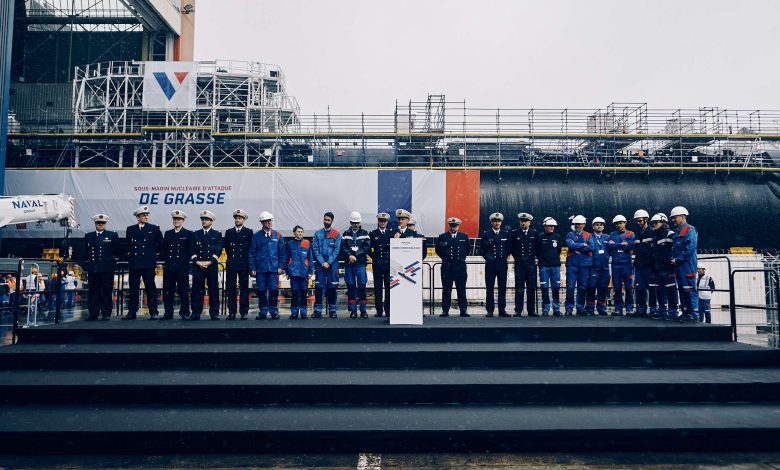 Naval Group rolls out the De Grasse, the fourth Barracuda-class nuclear attack submarine (SSN)