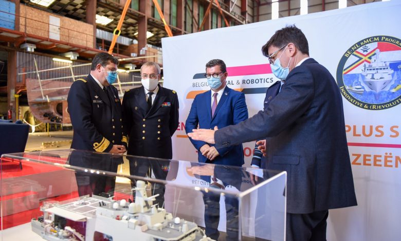 Naval Group lays the keel for the first mine countermeasure vessel of the Belgian-Dutch rMCM program