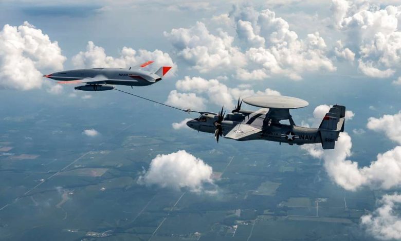 U.S. Navy, Boeing Score Another MQ-25 First with E-2D Refueling