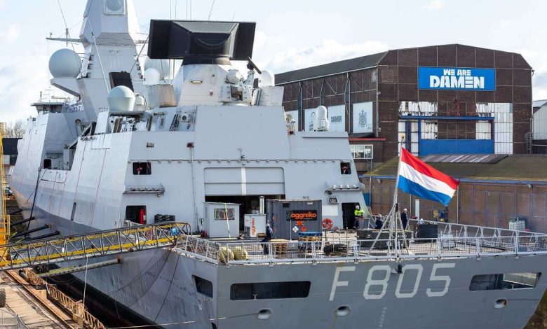 Damen Shiprepair Amsterdam readies HNLMS Evertsen for voyage to Japan