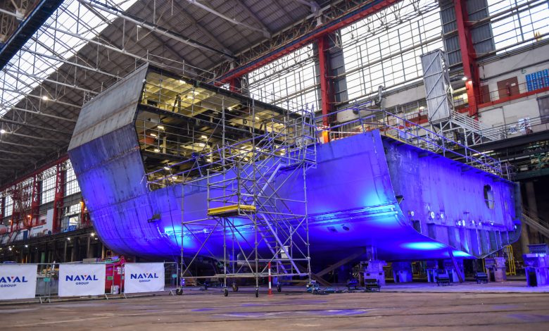 Naval Group lays the keel of the first defence and intervention frigate (FDI)
