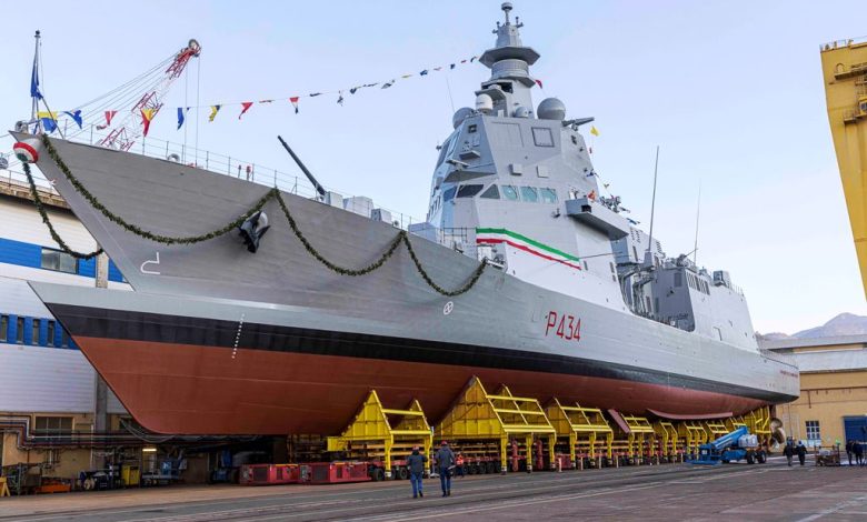 Fincantieri launches the fourth PPA “Giovanni delle Bande Nere” In Riva Trigoso