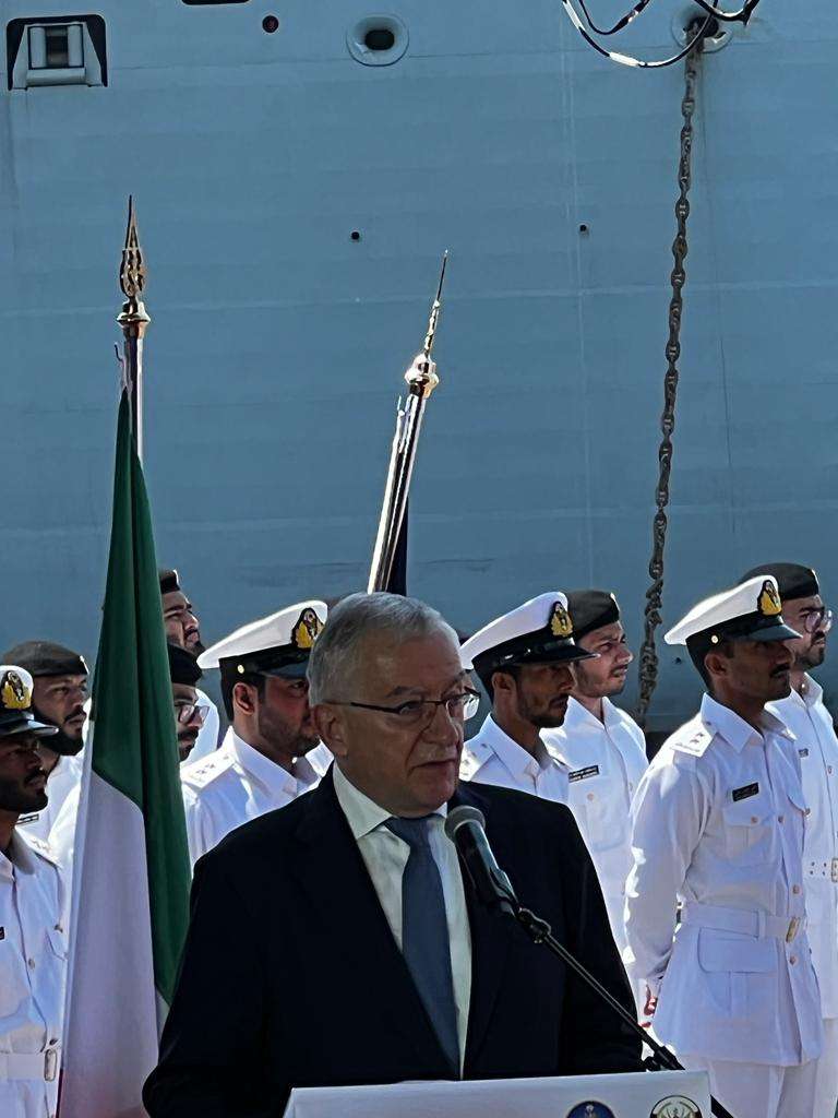 Graziano at Naval Ceremony