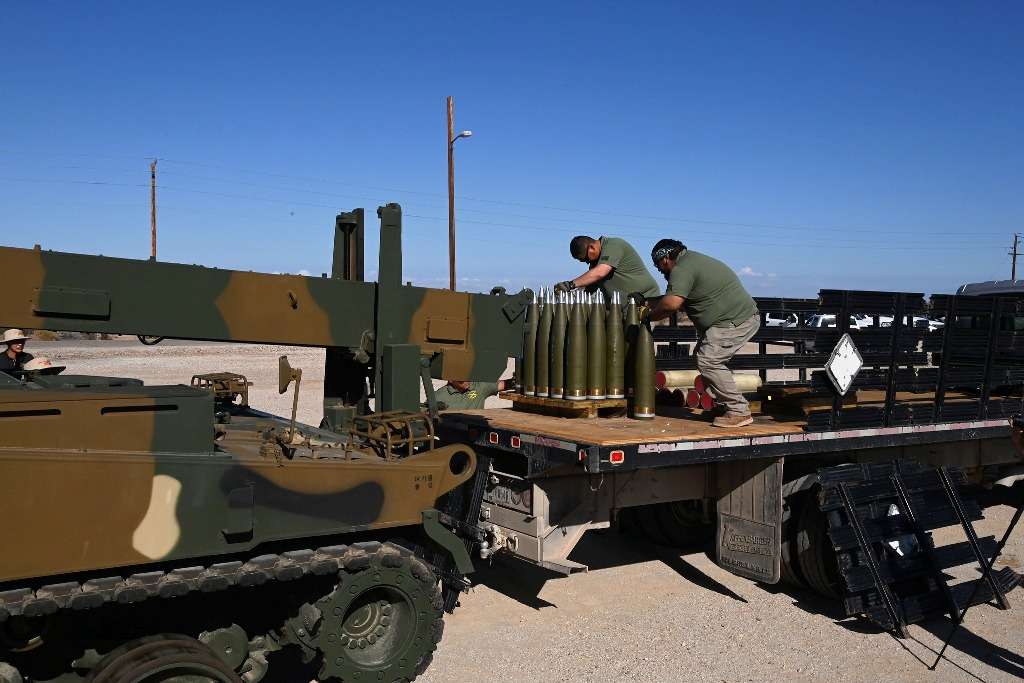 K9 Thunder Self-Propelled Howitzer in action