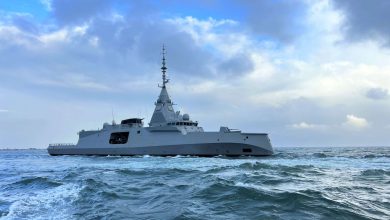 The first defence and intervention frigate (FDI) Amiral Ronarc’h begins sea trials