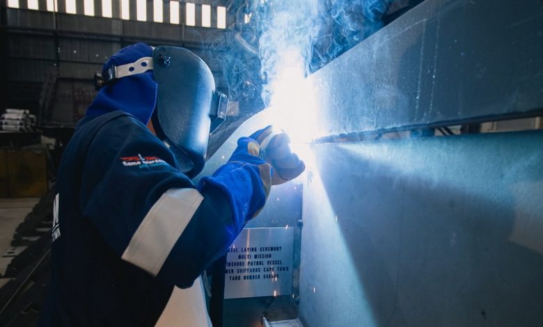 Damen Shipyards Cape Town celebrates keel laying for third SA Navy MMIPV