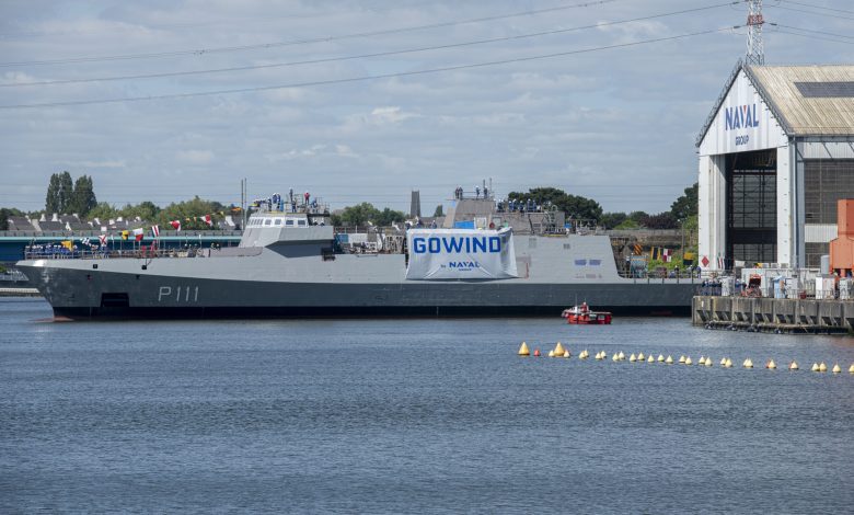 Naval Group launches the second Gowind® corvette for the United Arab Emirates Navy