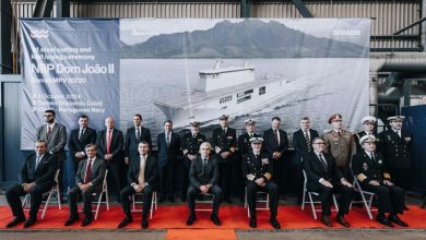 Damen holds joint steel cutting and keel laying ceremony for Portuguese Navy’s Multi-Purpose Ship
