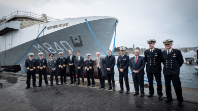 Launching of the Vlissingen, second mine countermeasure vessel of the Belgian-Dutch rMCM programme