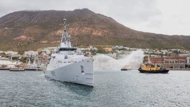 Damen Shipyards Cape Town delivers first of three Multi-Mission Inshore Patrol Vessels to South African Navy