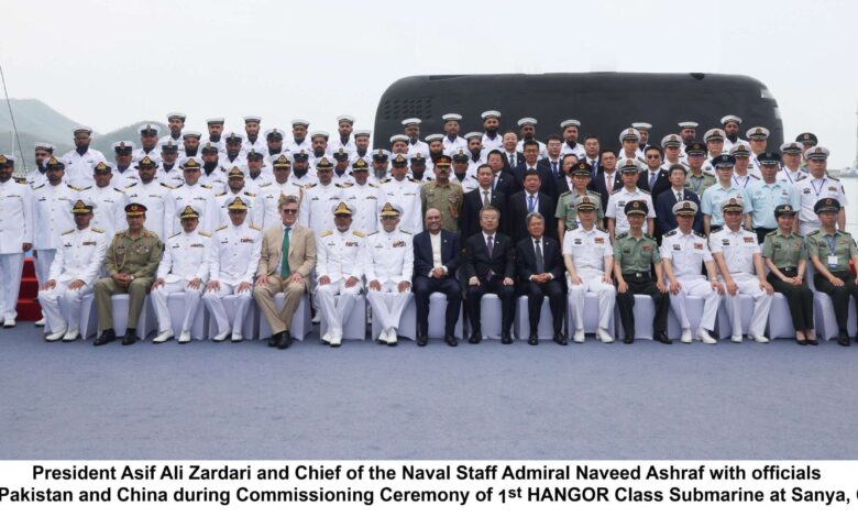 PAKISTAN NAVY BOLSTERS MARITIME DEFENCE WITH COMMISSIONING OF 1ST HANGOR CLASS SUBMARINE IN CHINA