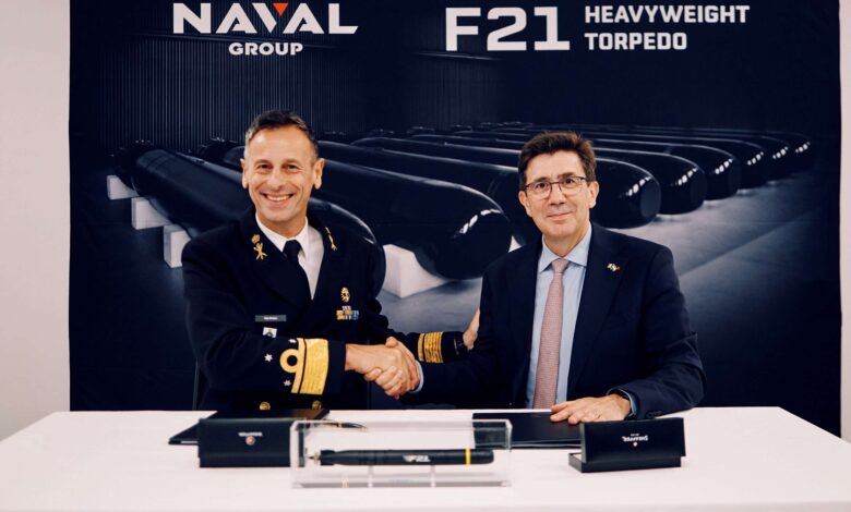  The Netherlands Ministry of Defence and Naval Group sign a contract for the procurement of new-generation F21 heavyweight torpedoes 