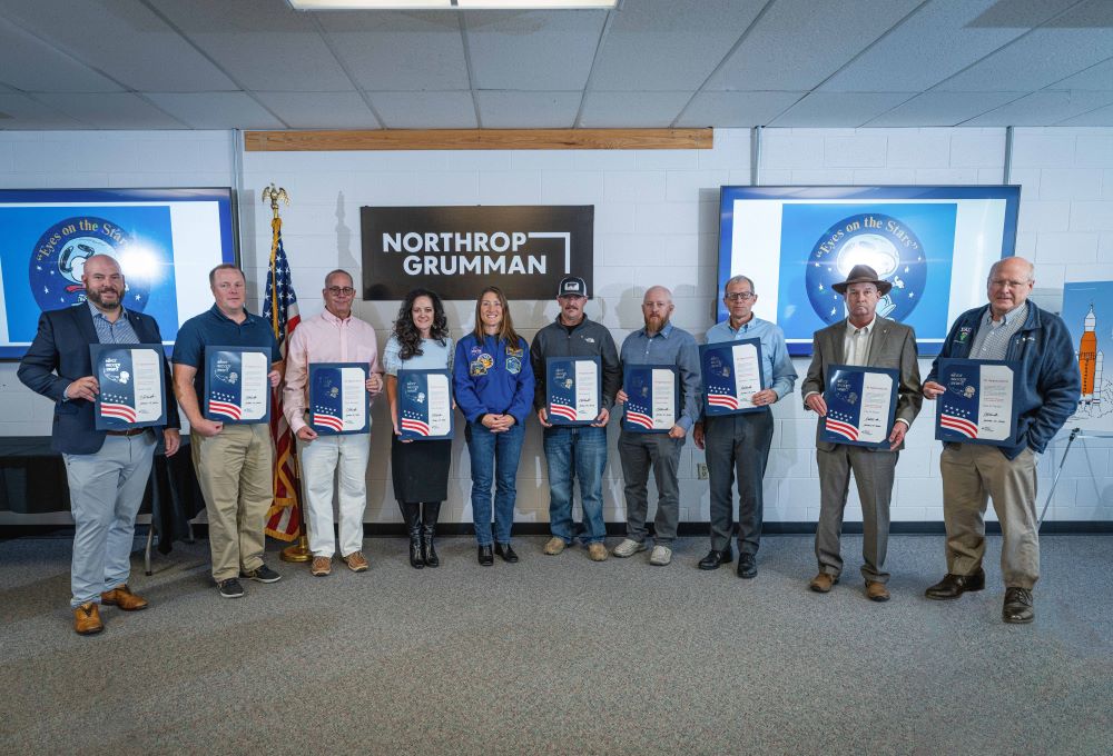 Artemis II Astronaut Honors Northrop Grumman Team for Contribution to Historic Mission 